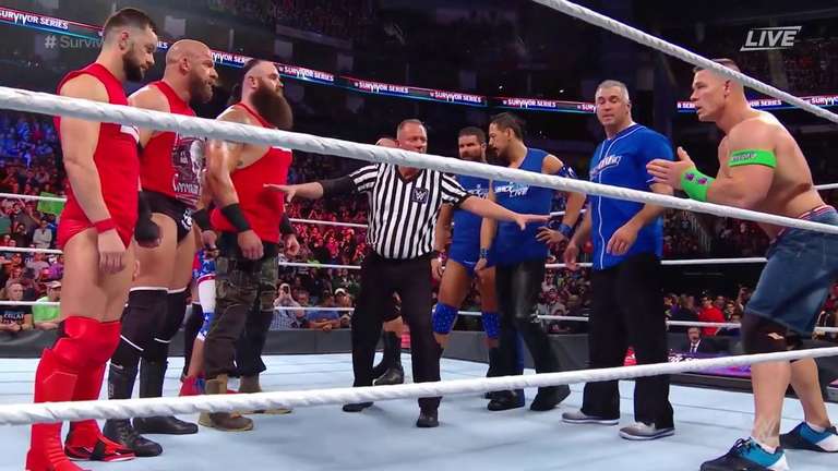 WWE Survivor Series Results (11/19) Men's Elimination Match Wrestling