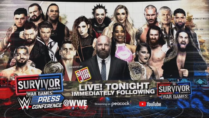 WATCH: WWE Survivor Series: WarGames Post-Show Press Conference: Nov ...