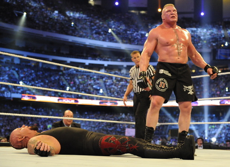 Video: Brock Lesnar vs. The Undertaker at WrestleMania 30 Available on