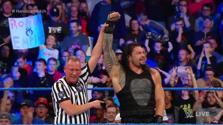 SmackDown Live: Roman Reigns Defeats The B Team Wrestling News - WWE ...