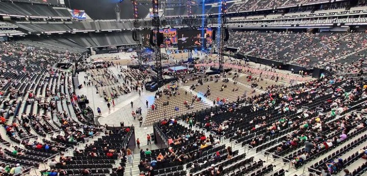 FIRST LOOK: WWE SummerSlam Setup Inside Allegiant Stadium Las Vegas