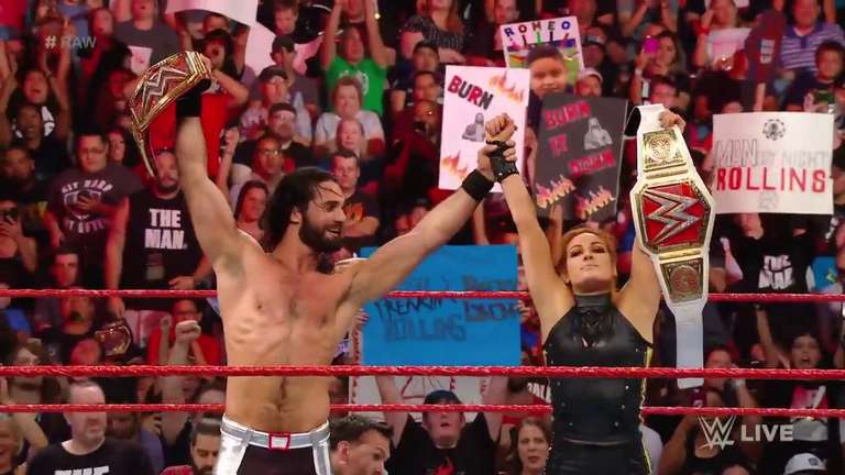 Seth Rollins & Becky Lynch vs. Maria & Mike Kanellis – Mixed Tag