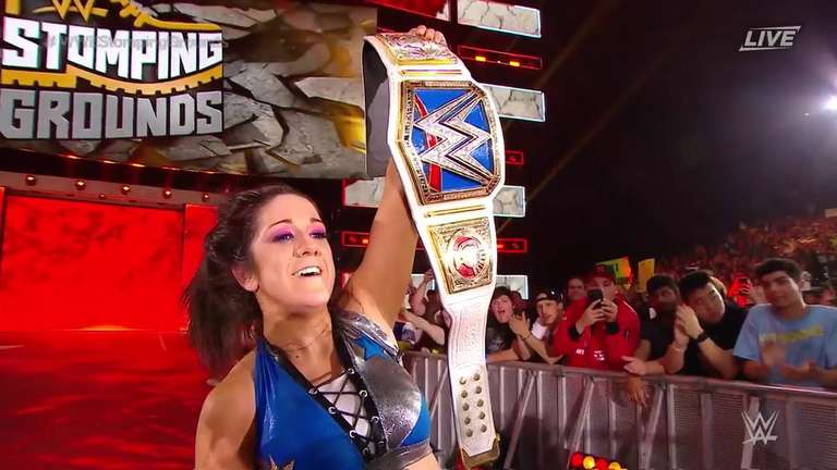 WWE Stomping Grounds: Bayley Defeats Alexa Bliss To Retain The ...