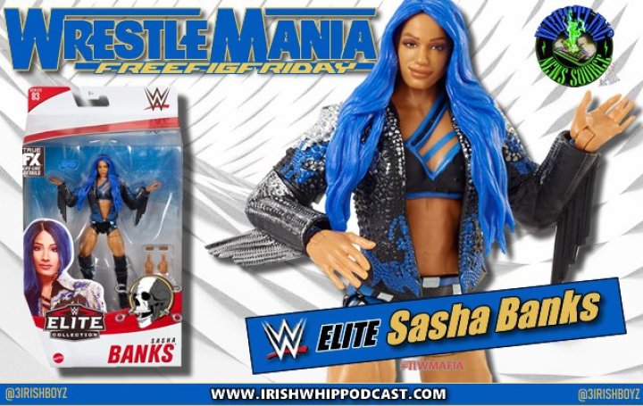 8. WWE Entrance Greats Sasha Banks Action Figure with Blue Hair - wide 10