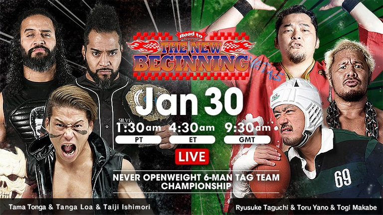 NJPW Road to the New Beginning Results from Miyagi, Japan (01/30/2019 ...