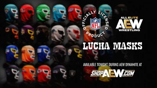 AEW And NFL Unite For Official Lucha Mask Collection Launch