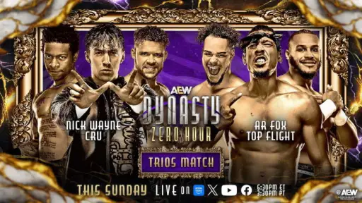 Max Caster Open Challenge and High-Stakes Trios Match Added to AEW Dynasty Zero Hour