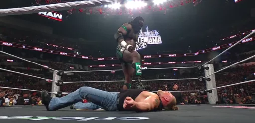 Oba Femi Stuns Brock Lesnar, Appears to Answer WrestleMania 42 Challenge on WWE Raw