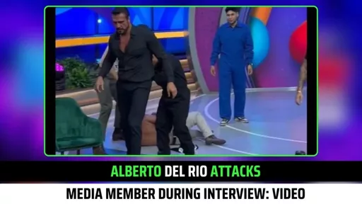 Alberto Del Rio Stages Chaotic Attack on Mexican TV Show Production Crew