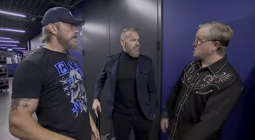 Adam Copeland And Christian Cage Meet Canadian Legends Backstage At AEW