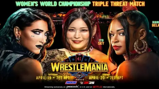 IYO SKY to Defend Women's World Title in Triple Threat Match at WWE WrestleMania 41