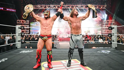 AJ Styles And Dragon Lee Crowned New World Tag Team Champions