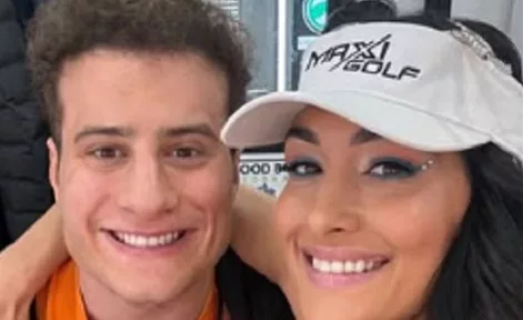 Nikki Bella and MJF Share Moment on Happy Gilmore 2 Set