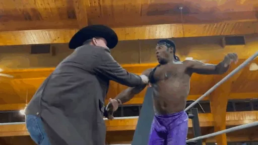 JBL Levels Velveteen Dream With Clothesline From Hell At MCW Event
