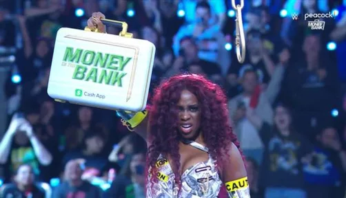 Naomi Captures The Briefcase At Money In The Bank