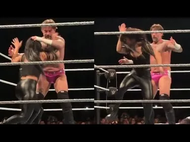 AJ Lee Reacts To Roxanne Perez Attacking CM Punk At WWE Manchester Live Event